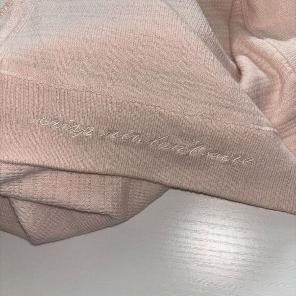 Lululemon Find Your Calm Wrap cardigan Chantilly peachy pink cotton silk blend - Picture 16 of 16
